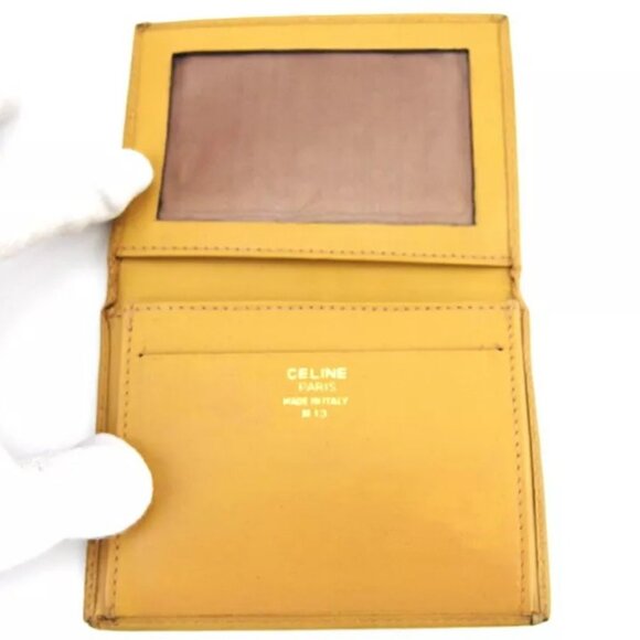 CELINE Case Case Macadam Beige PVC ?~ Leather Authentic Used - Picture 7 of 14